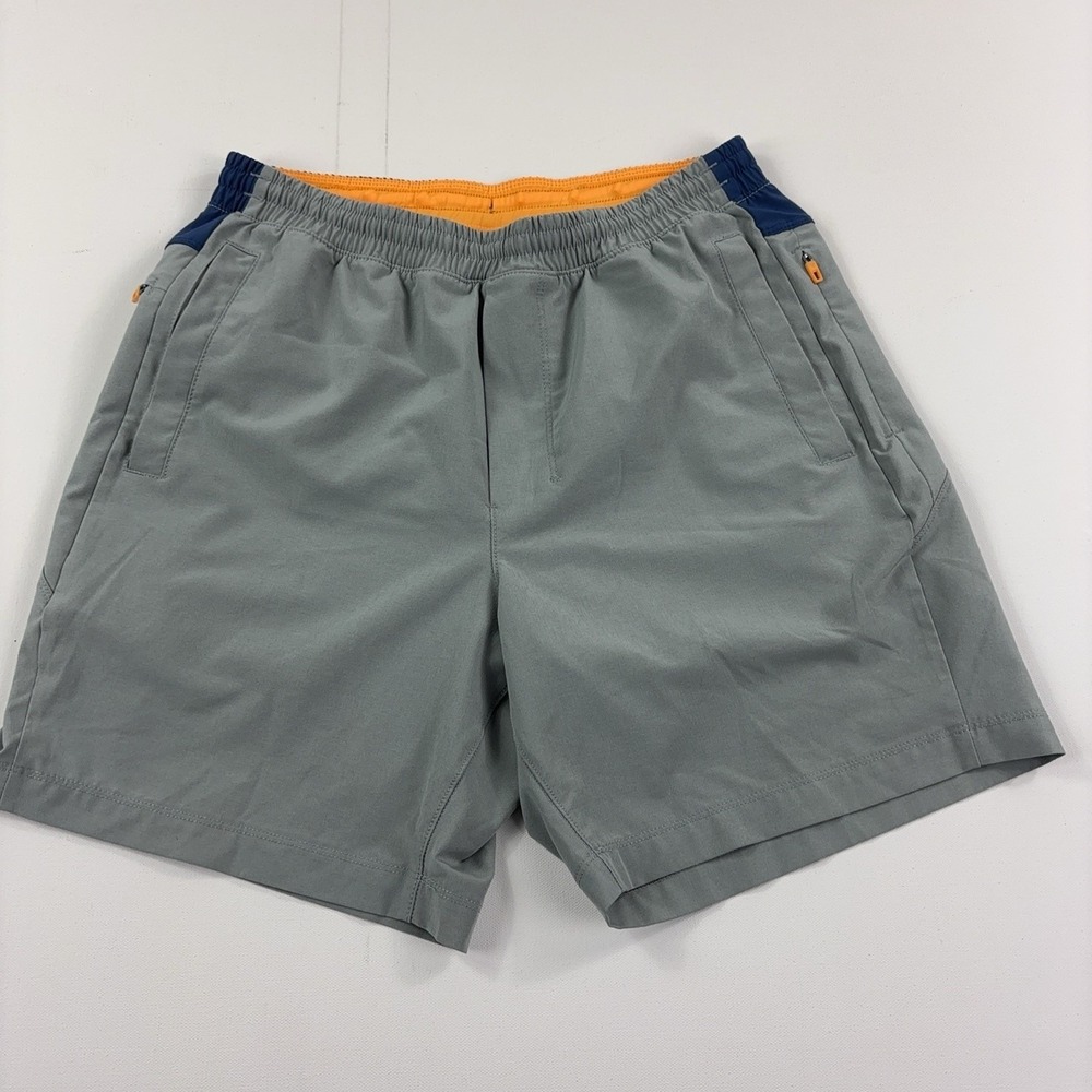 Birddogs Shorts Mens Large Gray 7 Inch Lined Athletic Quick Dry Stretch Pockets
